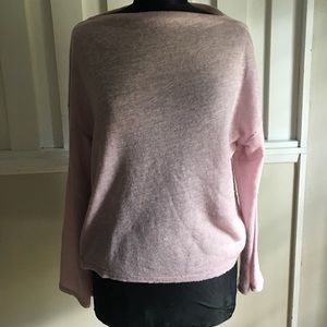 Treasure & Bond blush spring fleece sweater